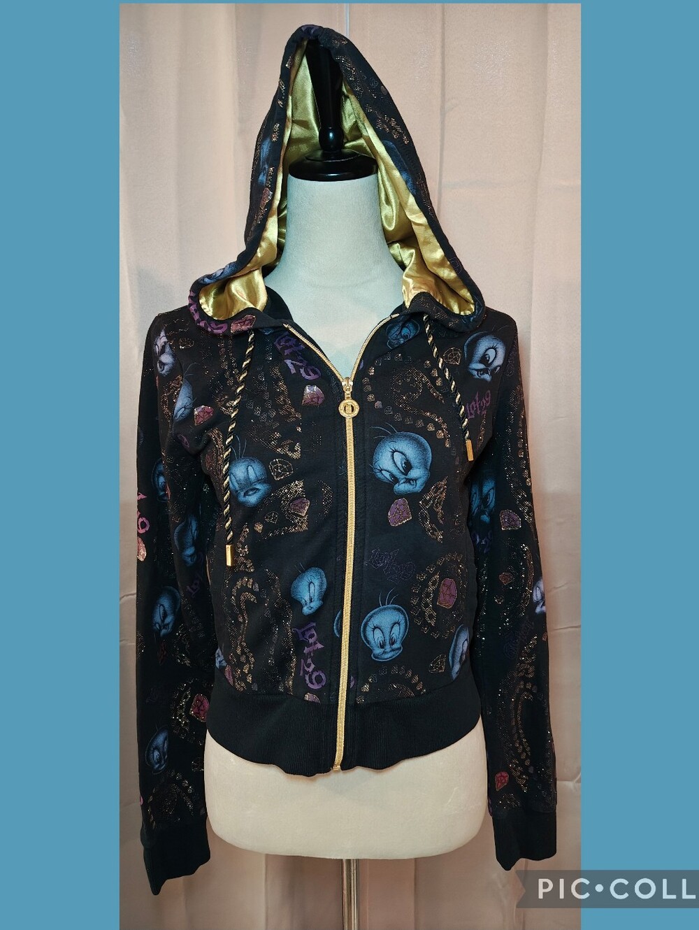 🐤VINTAGE Y2K LOT 29 TWEEETY BIRD ZIP-UP Bomber Jacket🐤